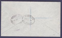 Gambie Gambia Rare Mansa Kono with 6p Elephant value canc 1952 to Prestbury Cheshire England