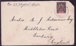 Lettre Guinee avec cachet Liverpool Paquebot 1912