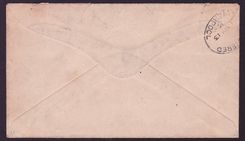 Gambia Gambie Cover with various GV values on Wilson cover dated AP 13 the 1d with RARE SPLIT A variety. Scarce