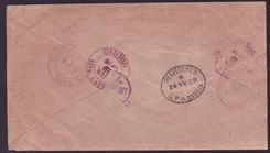 Gambia Gambie Cover with 6d Elephant Value on OHMS cover dated 1929