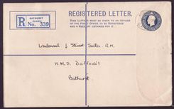 Gambia Gambie Registered letter with Elephant set (12 values)  cand NO 1928  scarce  to Bathurst