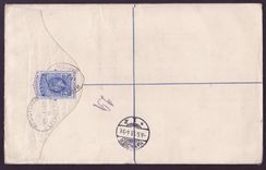 Gambia Gambie Registered 2 1/2d usage to Hannover  Germany  dated 1913