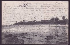 Gambia Gambie Postcard with 1d EVII adhesive Bathurst Cape Sainte Mary to Bordeaux  France