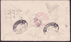 Cover St Lucia Lucie franked with 2*2 1/2d GV issue for Chicago USA dated 1934