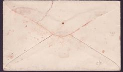 Cover St Lucia Lucie franked with 3 color franking 1/2d + 2d + 2 1/2d for Chelsea London dated FE 35