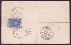 Gambia Gambie Registered letter with 2d + 1/2d values for Berlin  Germany