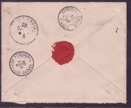 Guinee Lettre recommandee avec Type Groupe 10c + 2*15c pour le Journal  a Paris  cachet maritime  cad 1903 rare