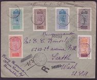 Haut Senegal & Niger Lettre avec diverses valeurs Meharistes Chameau pour Seattle  USA  cad Bamako AOUT 20