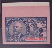 Haut Senegal et Niger 2F Gouverneur Ballay n°16 Non dentele Bord de Feuille SUP