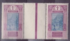 Guinee n°63 1c Gue de Kitim ** Paire interpanneau