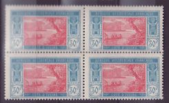 Cote d'Ivoire n°76 30c Lagune Ebrie ** Bloc de 4