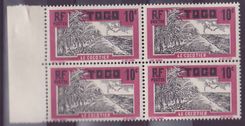 Togo n°65 10c Cocotier ** Bloc de 4