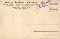 CPA Fantaisie Fleurs Chien Muguet Poisson 