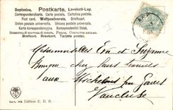 CPA Fantaisie Fleurs Oeuf Paques 