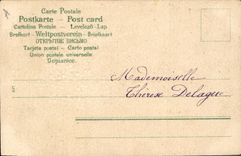 Vintage Postcard Fantasy Flowers Child Poisson