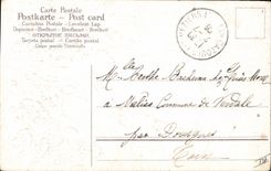 CPA Fantaisie Fleurs Femme 