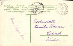 CPA Fantaisie Fleurs Poisson 1er Avril 