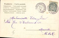 CPA Fantaisie Fleurs Barque 