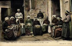 CPA Dentelle Dentelliere Le Puy Groupe de Dentellieres des environs du Puy 