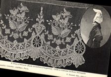 CPA Dentelle Dentelliere Point d'Alencon Ecole dentelliere d'Argentan Normandie 