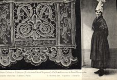 CPA Dentelle Dentelliere Point d'Alencon Ecole dentelliere d'Argentan Normandie 