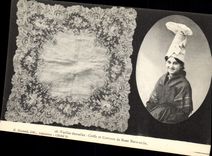 CPA Dentelle Dentelliere Vieilles dentelles Normandie 