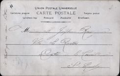 Vintage Postcard Fantasy Woman Stratzaert Theater (metallized chart) SIGNAL