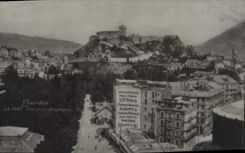 Postal Transparente Lurdes la fuerte Vista tomada del calvario