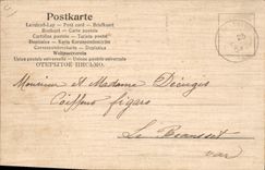 Vintage Postcard Fantasy (out of wood) Merry Christmas