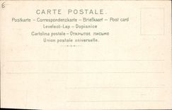 Vintage Postcard Fantasy Flowers (chart out of wooden)