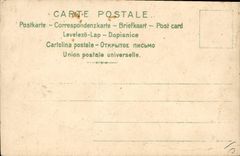 Vintage Postcard Fantasy Woman Swan (chart out of wooden)