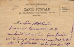 Vintage Postcard Fantaisie Windmill (chart out of wooden)