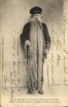 CPA Louis Coulon ancien mouleur aux usines St Jacques a Montlucon ne a Vandenese Nievre Longueur de la barbe 3 metres 