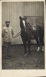 CARTE PHOTO Cheval Equitation Hippisme Militaria 