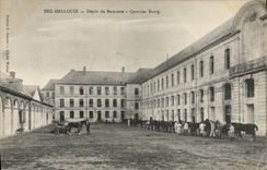CPA Cheval Equitation Hippisme Bec Hellouin Depot de remonte Quartier Burcy Militaria 