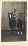 CARTE PHOTO Cheval Equitation Hippisme Militaria 