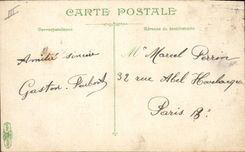 Postal Caballo Equitación Hípica Artillería Salida para el abrevadero Militaria