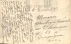 Postal Caballo Equitación Hípica Caballería de Senegalés delante de la Iglesia de Furnes Militaria