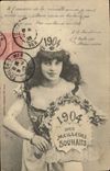 Vintage Postcard Fantasy Woman Year 1904
