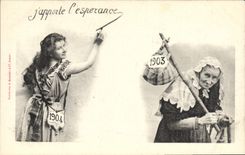 Vintage Postcard Fantasy Woman Year 1903 1904