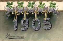 Vintage Postcard Fantasy Flowers Year 1905