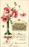 CPA Fantaisie Fleurs Annee 1905 