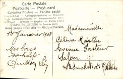 CPA Fantaisie Fleurs Annee 1908 Trefles 