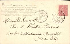 CPA Fantaisie Fleurs Annee 1904 