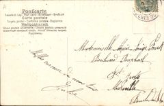 Vintage Postcard Fantaisie Flowers Year 1907 Horseshoe