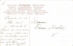 CPA Fantaisie Fleurs Annee 1907 