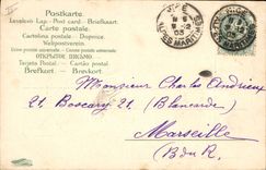 CPA Fantaisie Fleurs Annee 1904 