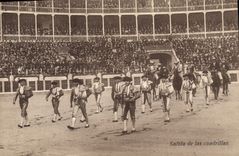 CPA Corrida Course de taureaux Salida de las cuadrillas 