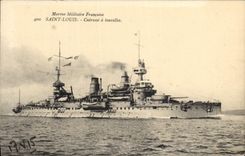 CPA Bateau de Guerre Le Saint Louis 