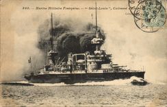 CPA Bateau de Guerre Saint Louis Cuirasse d'escadre 